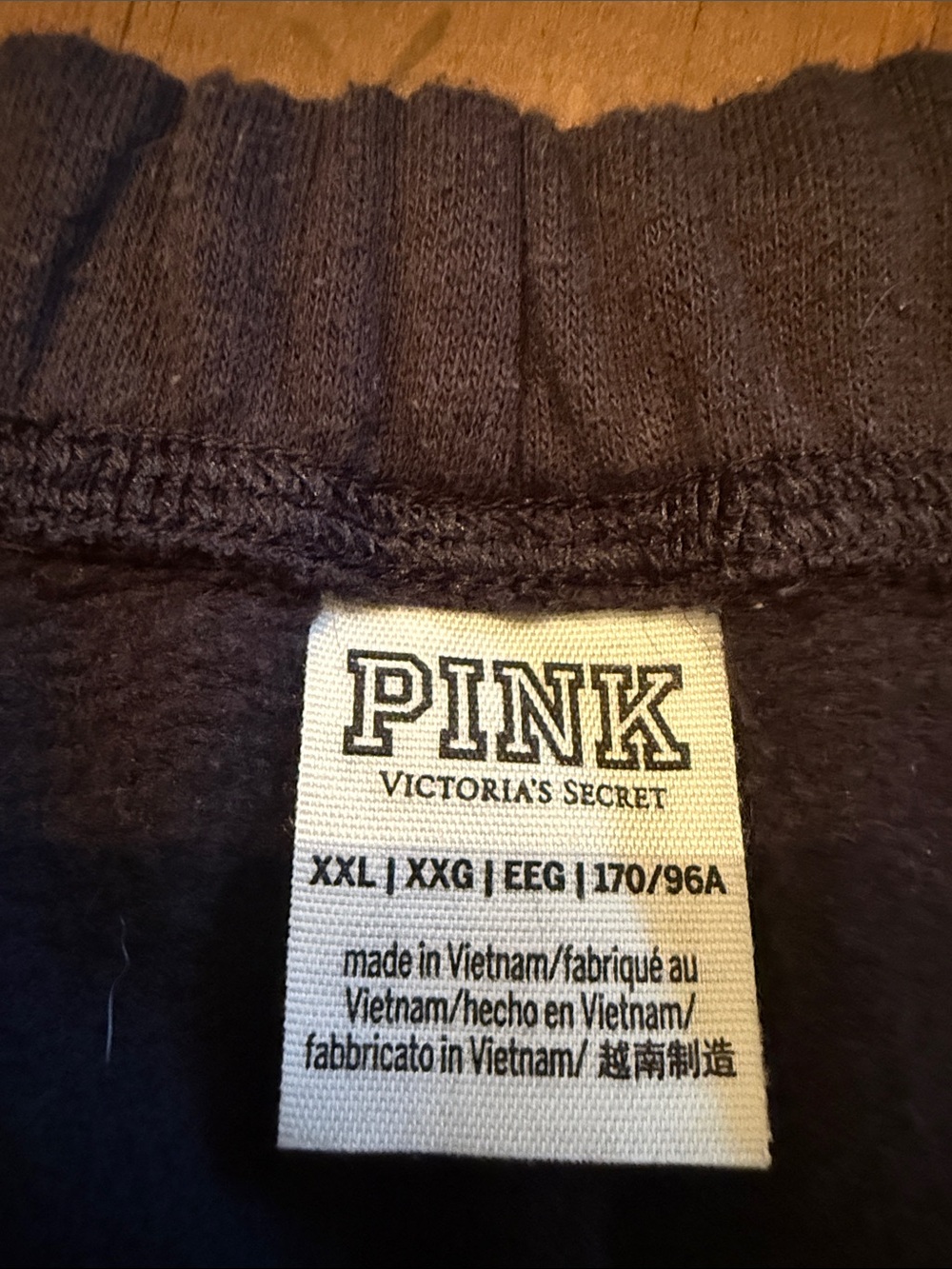 PINK Victoria's Secret Black Lounge Shorts - XXL